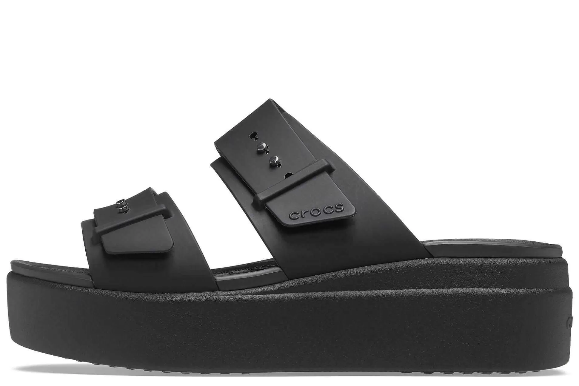 Mujer Crocs Sandalias^Sandalias De Cuna Brooklyn Buckle Lowwdg