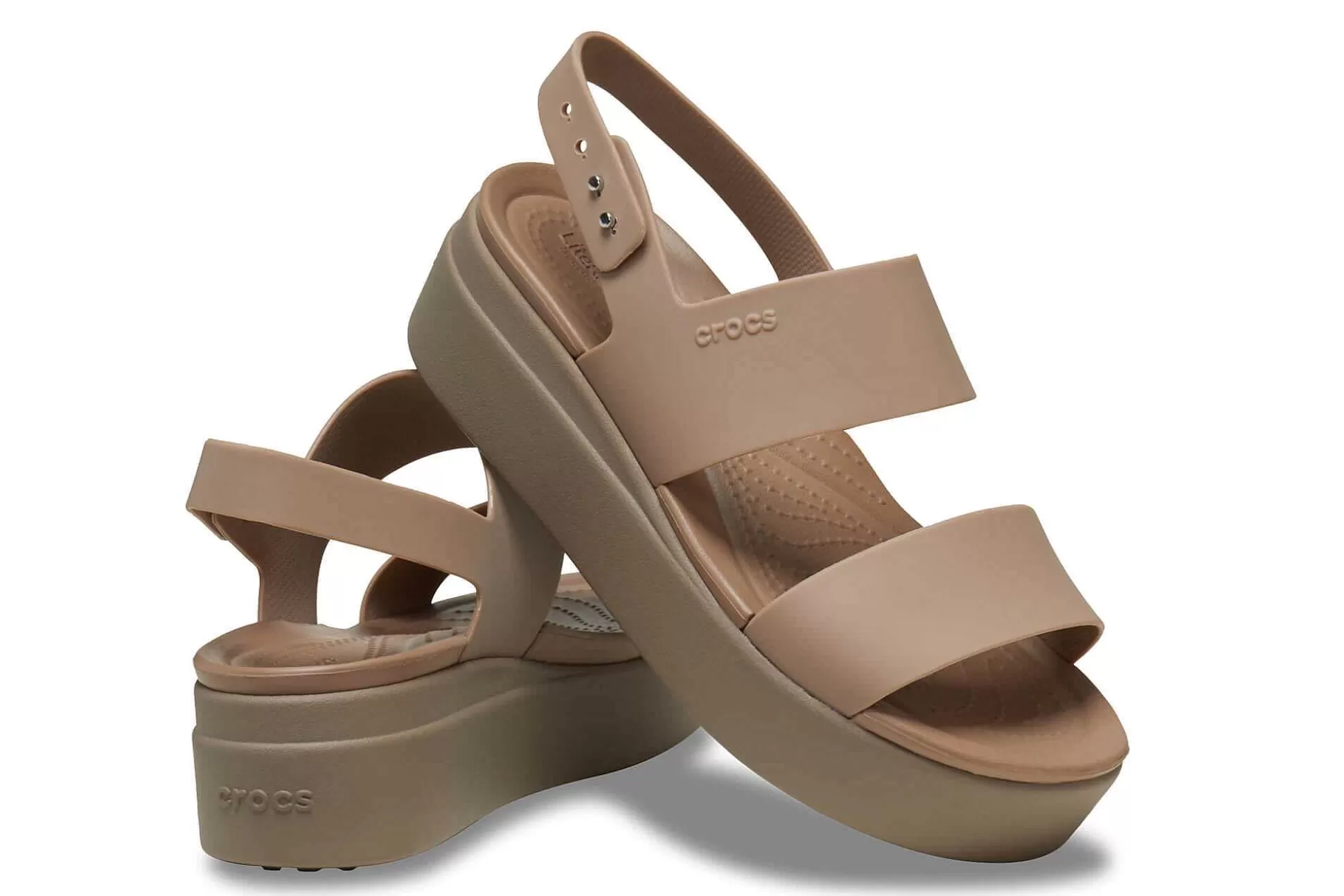 Mujer Crocs Sandalias^Sandalias De Cuna Brooklyn Low Wedge W